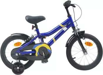 vidaXL Kinderfahrrad 12 Zoll f&uuml;r 2-4 Jahre alt Blau und Schwarz