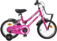 vidaXL Kinderfahrrad 16 Zoll f&uuml;r 4-6 Jahre alt Rosa und Schwarz