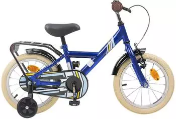 vidaXL Kinderfahrrad 14 Zoll für 3-5 Jahre alt Dunkelblau