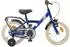 vidaXL Kinderfahrrad 14 Zoll für 3-5 Jahre alt Dunkelblau