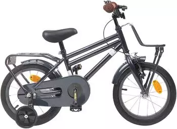 vidaXL Kinderfahrrad 16 Zoll f&uuml;r 4-6 Jahre alt Dunkelgrau