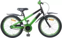 vidaXL Kinderfahrrad 18 Zoll f&uuml;r 5-7 Jahre alt Gr&uuml;n Schwarz