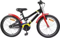 vidaXL Kinderfahrrad 18 Zoll f&uuml;r 5-7 Jahre alt Schwarz Rot