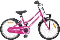 vidaXL Kinderfahrrad 18 Zoll f&uuml;r 5-7 Jahre alt Rosa und Schwarz