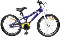 vidaXL Kinderfahrrad 18 Zoll f&uuml;r 5-7 Jahre alt Blau Wei&szlig;