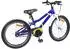 vidaXL Kinderfahrrad 18 Zoll für 5-7 Jahre alt Blau Weiß