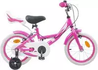 vidaXL Kinderfahrrad 16 Zoll f&uuml;r 4-6 Jahre alt Rosa