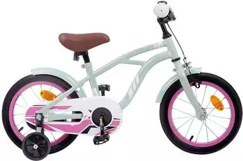 vidaXL Kinderfahrrad 14 Zoll für 3-5 Jahre alt Hellgrün