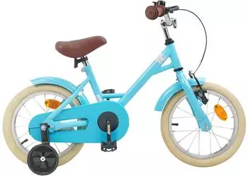 vidaXL Kinderfahrrad 14 Zoll für 3-5 Jahre alt Himmelblau