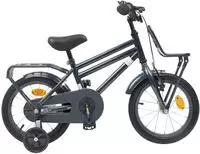 vidaXL Kinderfahrrad 14 Zoll f&uuml;r 3-5 Jahre alt Dunkelgrau