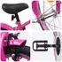 vidaXL Kinderfahrrad 14 Zoll für 3-5 Jahre alt Dunkelrosa
