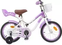 vidaXL Kinderfahrrad 12 Zoll f&uuml;r 2-4 Jahre alt Lila