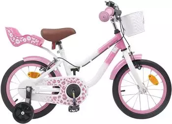 vidaXL Kinderfahrrad Mit Stützrädern 14 Zoll für 3-5 Jahre alt