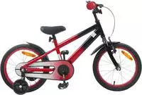 vidaXL Kinderfahrrad 16 Zoll f&uuml;r 4-6 Jahre alt Rot Schwarz