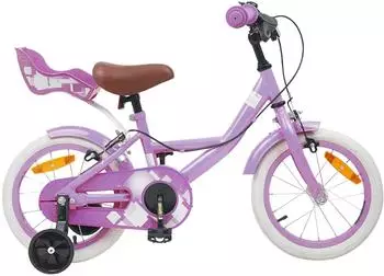 vidaXL Kinderfahrrad 16 Zoll f&uuml;r 4-6 Jahre alt Lila