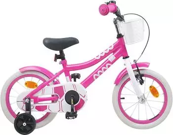 vidaXL Kinderfahrrad 12 Zoll f&uuml;r 2-4 Jahre alt Rosa