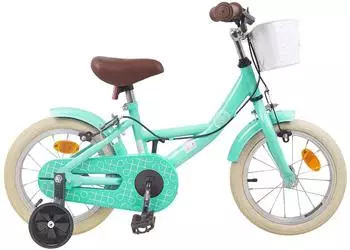 vidaXL Kinderfahrrad 16 Zoll f&uuml;r 4-6 Jahre alt Meergr&uuml;n