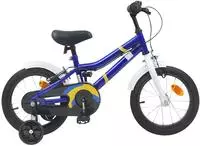 vidaXL Kinderfahrrad 12 Zoll f&uuml;r 2-4 Jahre alt Blau und Wei&szlig;