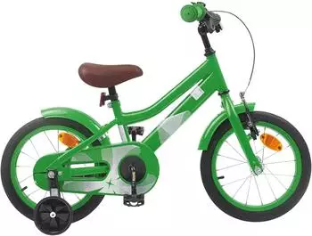vidaXL Kinderfahrrad 16 Zoll f&uuml;r 4-6 Jahre alt Gr&uuml;n
