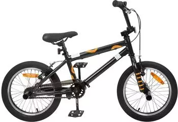 vidaXL BMX Rad 16 Zoll f&uuml;r 5-8 Jahre alt Schwarz