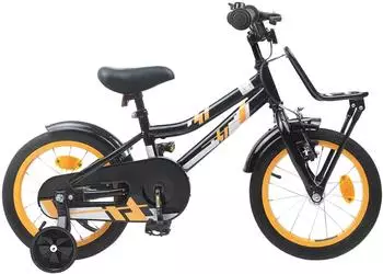 vidaXL Kinderfahrrad 14 Zoll für 3-5 Jahre alt Orange und Schwarz