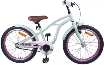 vidaXL Kinderfahrrad 18 Zoll f&uuml;r 5-7 Jahre alt Hellgr&uuml;n