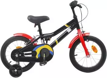 vidaXL Kinderfahrrad 16 Zoll f&uuml;r 4-6 Jahre alt Schwarz Rot