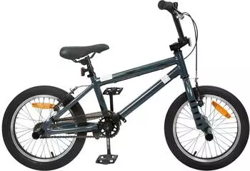 vidaXL BMX Rad 16 Zoll f&uuml;r 5-8 Jahre alt Dunkelgrau