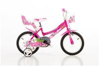 Dino Bikes Kinderfahrrad "14" Flappy Kinderfahrrad M&auml;dchen St&uuml;tzr&auml;der 3&ndash;5...