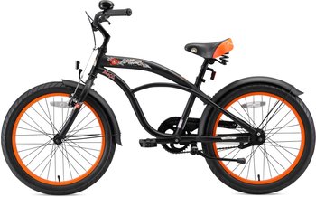 Star-Trademarks Bikestar 20" Deluxe Cruiser Schwarz-matt – Star-Trademarks Bikestar 20" Deluxe Cruiser Schwarz-matt - Stilvolles Fahrerlebnis für junge Entdecker