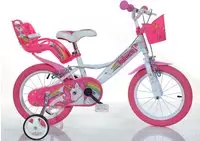 Dino Bikes Kinderfahrrad "16" Unicorn Einhorn Kinderfahrrad M&auml;dchenfahrrad Freilauf