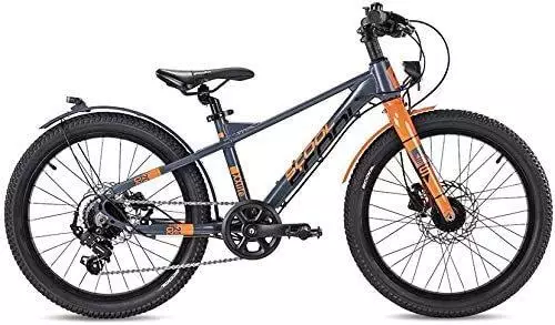 S'Cool XXlite 20 Evo Aluminium 7-Gang mit Freilauf grey/orange matt