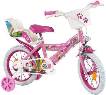 Toimsa Bikes Toimsa Fantasy 14 Zoll 23,5 cm Mädchen - Fahrrad 4-6 Jahre, 14111, Mehrfarbig