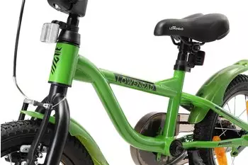 Bikestar Löwenrad Kinderfahrrad 14" Grün – Hochwertige Bremsen für maximale Sicherheit
