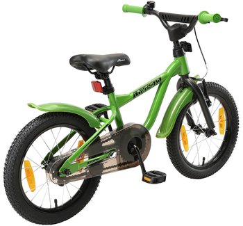 Bikestar Löwenrad Kinderfahrrad 16'' grün – Optimale Sicherheit für sorgenfreie Fahrabenteuer