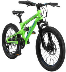 Bikestar Fully Mountainbike 20" grün