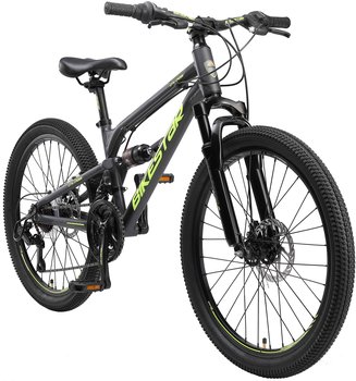 Bikestar Fully Mountainbike 24" schwarz – Bikestar Fully Mountainbike 24" schwarz – Jugend-Mountainbike für anspruchsvolles Gelände