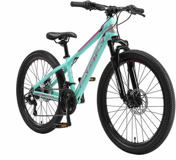 Bikestar Alu Mountainbike Hardtail 24" mint/lila