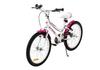 Actionbikes Motors Kinderfahrrad Butterfly 20 Zoll Kinder Mädchen Fahrrad pink mit Fahrradständer (Weiß/Pink)