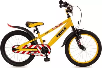 Bachtenkirch Kinderfahrrad Truck 18 Zoll gelb schwarz mit R&uuml;cktritt