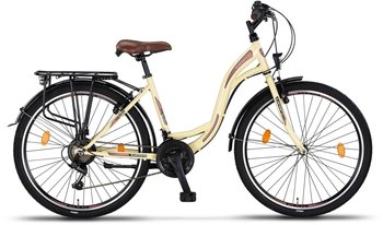 Licorne Bike Stella Premium 26" (beige) – Licorne Bike Stella Premium 26" (beige) – verkehrssicheres Jugendfahrrad mit 21-Gang-Schaltung