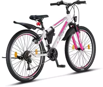 Licorne Bike Guide 26" (white) – Hervorragende Ausstattung für Sicherheit und Komfort