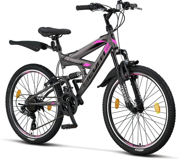Licorne Bike Strong V Premium anthrazit/rosa