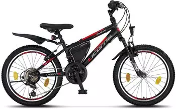 Licorne Bike Guide 20" black/red/grey – Das Licorne Bike Guide 20" black/red/grey: Ein vielseitiges Jugend-Mountainbike