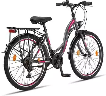 Licorne Bike Stella Premium 24" (grey) – Hochwertige Ausstattung für maximale Sicherheit