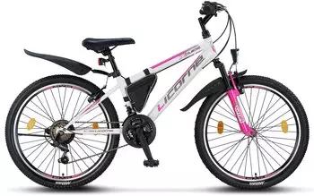 Licorne Bike Guide 24" weiß/rosa – Das perfekte Kinder-Mountainbike: Licorne Bike Guide 24" weiß/rosa