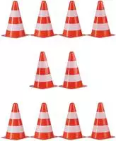 40 X Warnkegel Im Set, Stapelbar, Verkehrsh&uuml;tchen, Im Schn&uuml;rbeutel,