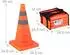 Relaxdays Faltbare Pylonen, orange, 4er-Set