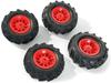 rolly toys rollyLuftbereifung - Luftbereifung für Trettraktoren Felge rot