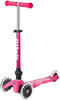Micro Scooter mini micro deluxe foldable LED pink